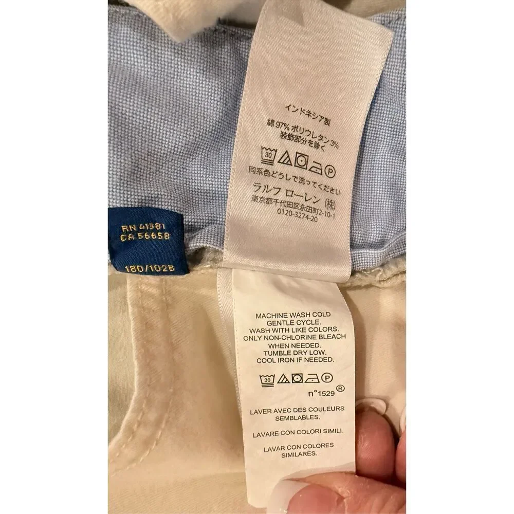 Polo Ralph Lauren The Polo Chino Shorts Sz. 40 Stretch Khaki Preppy